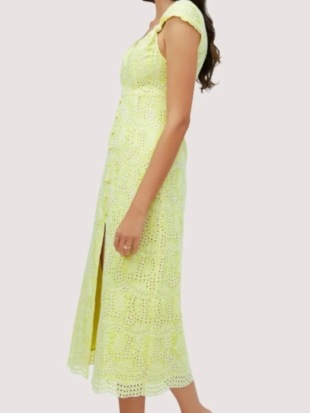 Lost + Wander Lemon Drop Midi Dress [LA0444] - Picture 2 of 11